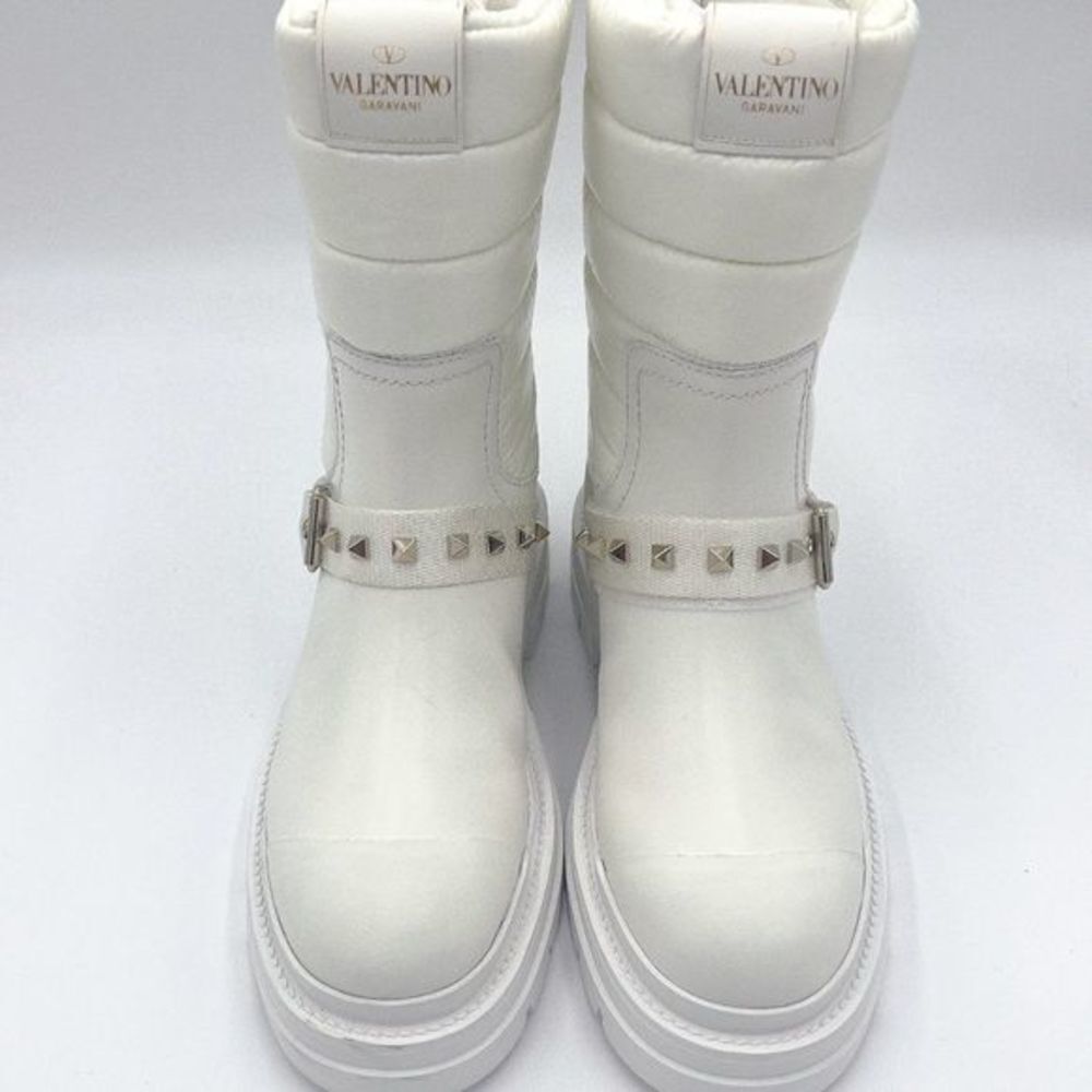 SOLD Valentino Garavani Women's Rockstud Boots Biker Boots Eu 39 US 9 - Picture 7 of 8